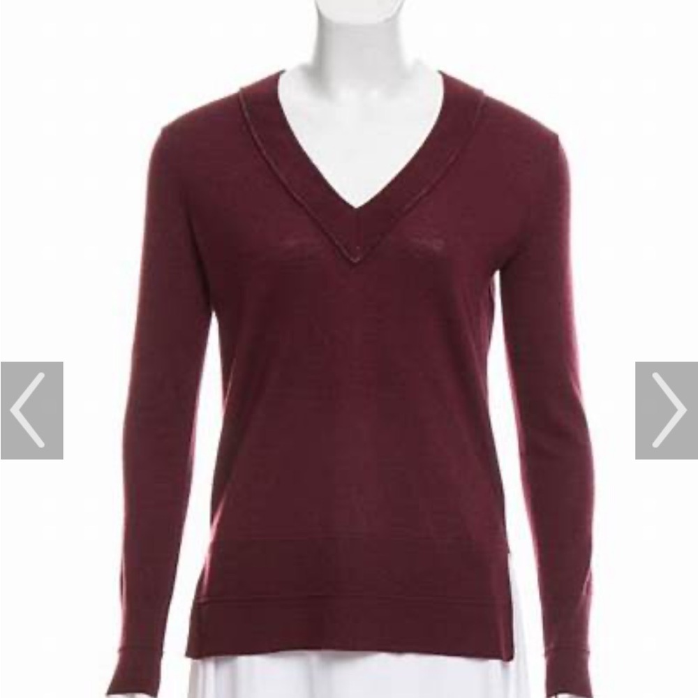 Rag and Bone V Neck Wool Sweater Size XS